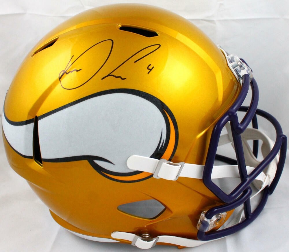 Dalvin Cook Signed Vikings Flash Speed Helmet Beckett Holo (1 of 7)