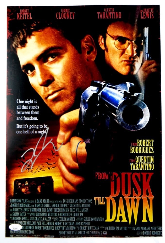 12x18 Signed Photograph Quentin Tarantino Robert Rodriguez JSA (1 of 4)