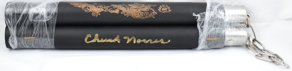 Foam Rubber Nunchucks Signed by Chuck Norris With JSA Authentication (1 of 2)