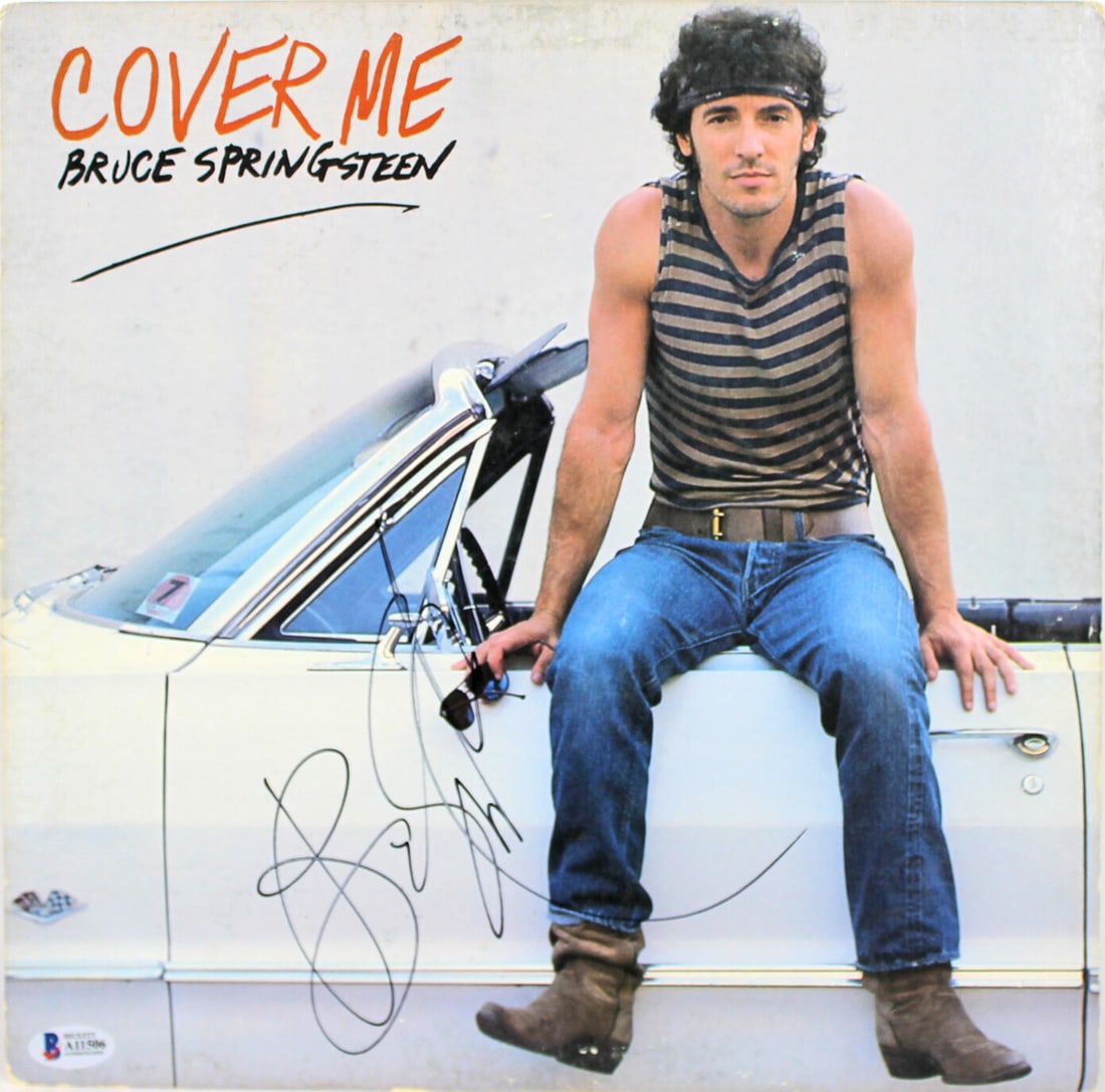 Bruce Springsteen Signed Cover Me Album Sleeve With BAS Authentication (1 of 4)