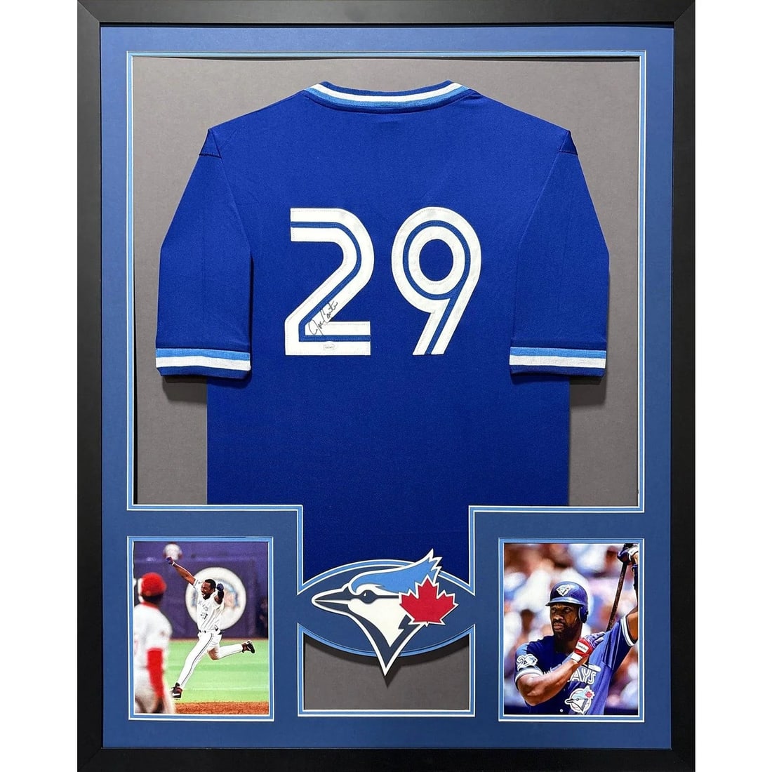Joe Carter Autographed Framed Jersey JSA Toronto Blue Jays: Joe Carter Autographed Framed Jersey JSA Toronto Blue Jays This is a beautifully framed autographed jersey of Joe Carter, a notable player for the Toronto Blue Jays. Authenticated by JSA, a reputable 