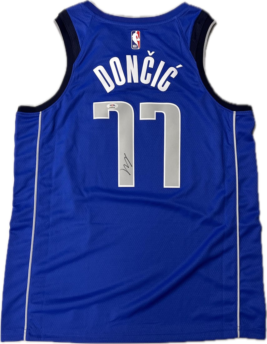 Dallas Mavericks Luka Doncic PSA DNA autographed jersey (1 of 2)