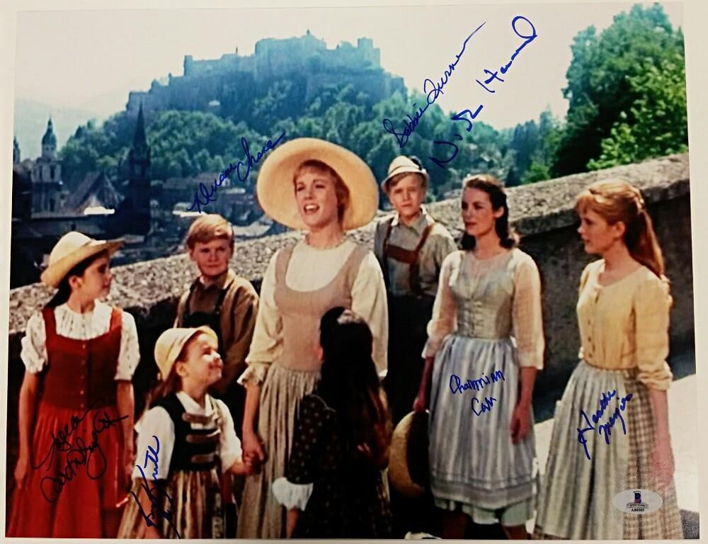 Beckett BAS COA Sound of Music cast signed 11x14 photo 7 autos (1 of 2)
