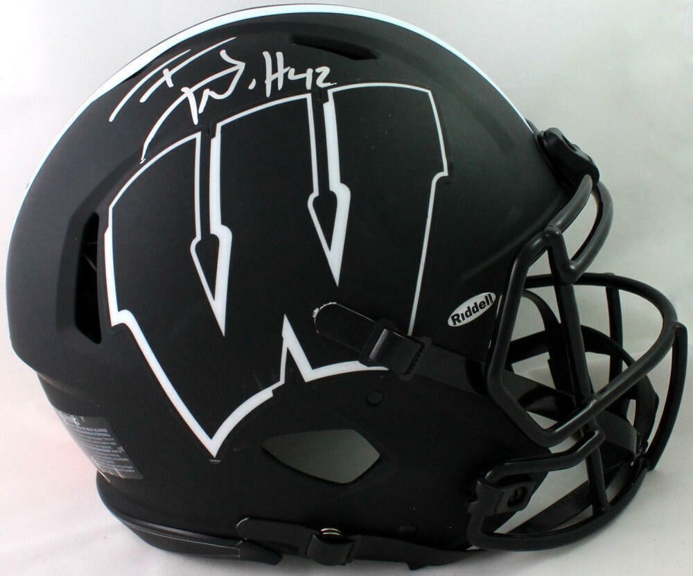 Wisconsin Badgers Eclipse Authentic Helmet Signed by T.J. Watt Beckett (1 of 6)
