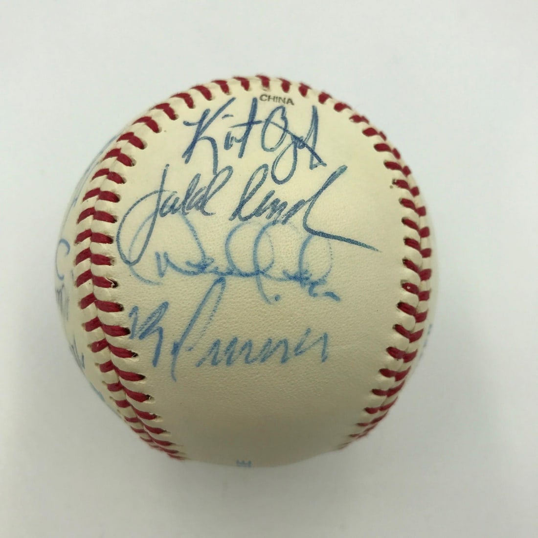 Derek Jeter Mariano Rivera 1995 Team Signed Baseball PSA Authenticated: Derek Jeter Mariano Rivera 1995 Team Signed Baseball PSA Authenticated This is an original 1995 Columbus Clippers team-signed official Minor League Baseball featuring the pre-rookie signatures of base
