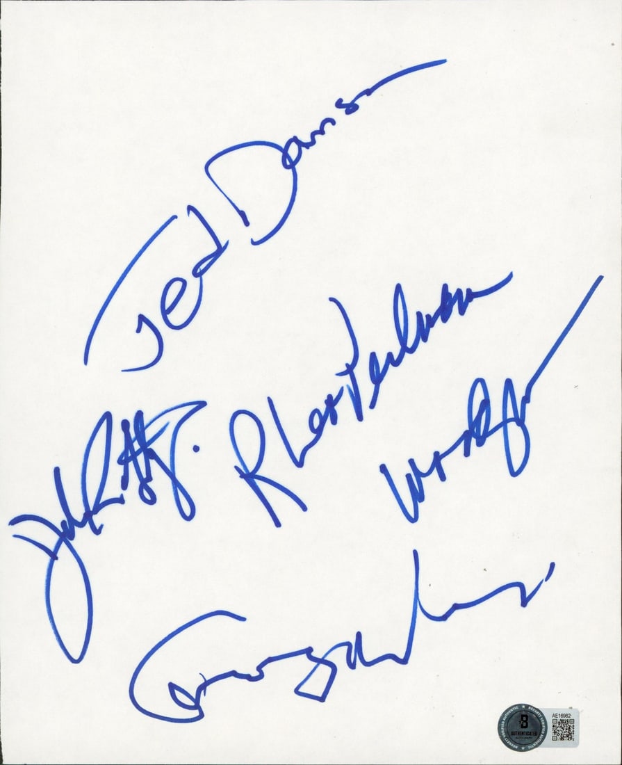 Cheers cast signed 8x10 cut signature page Beckett authenticated (1 of 3)