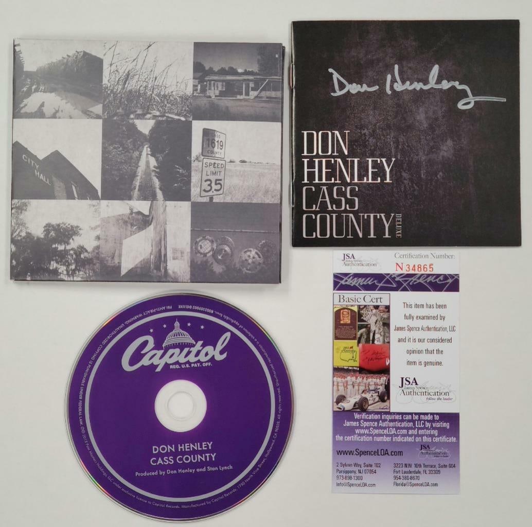 Autographed Don Henley Cass Country CD Booklet JSA Authenticated (1 of 2)