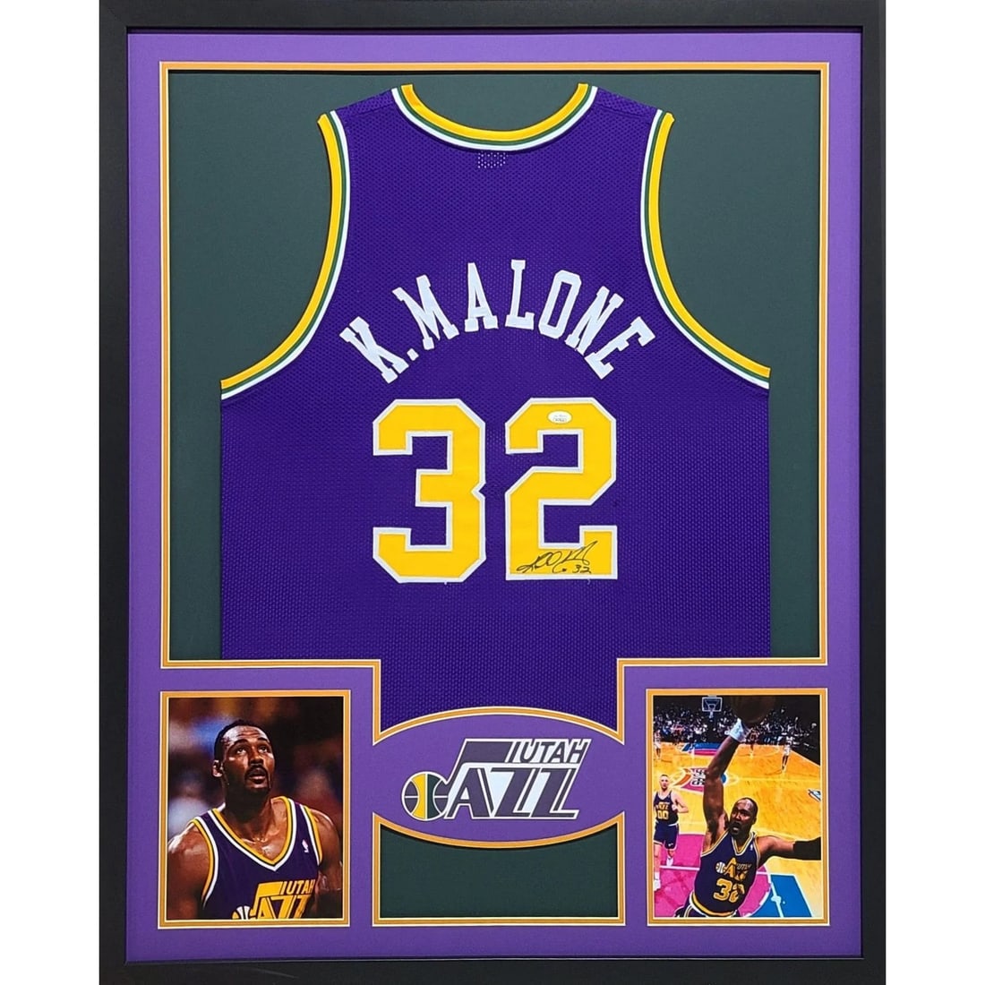 Karl Malone Signed Jersey Framed Authentic JSA Utah Jazz: Karl Malone Signed Jersey Framed Authentic JSA Utah Jazz Celebrate the legacy of basketball legend Karl Malone with this autographed framed jersey. This stunning piece features a meticulously crafted 