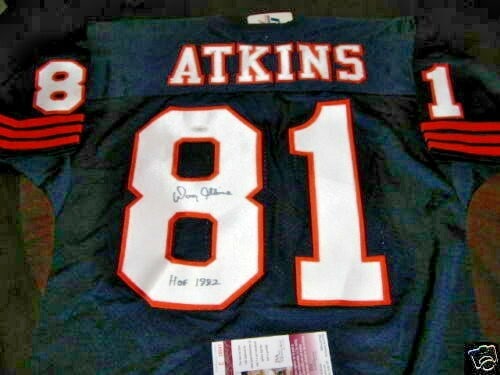 Doug Atkins Signed Chicago Bears Russell Jersey JSA COA: Doug Atkins Signed Chicago Bears Russell Jersey JSA COA This official licensed Russell jersey is signed by Doug Atkins, a legendary player of the Chicago Bears. This collectible item is an original pi
