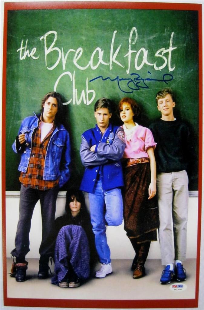Molly Ringwald Autographed 11x17 Photo The Breakfast Club PSA ITP Certified: Molly Ringwald Autographed 11x17 Photo The Breakfast Club PSA ITP Certified This is an original 11x17 photograph from The Breakfast Club, signed by Molly Ringwald. The autograph is authenticated and i