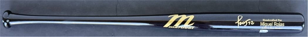 MLB Authenticated Miguel Rojas Autographed Baseball Bat Dodgers: MLB Authenticated Miguel Rojas Autographed Baseball Bat Dodgers This is an original Miguel Rojas autographed game model baseball bat for the Los Angeles Dodgers. It comes with MLB authentication stick