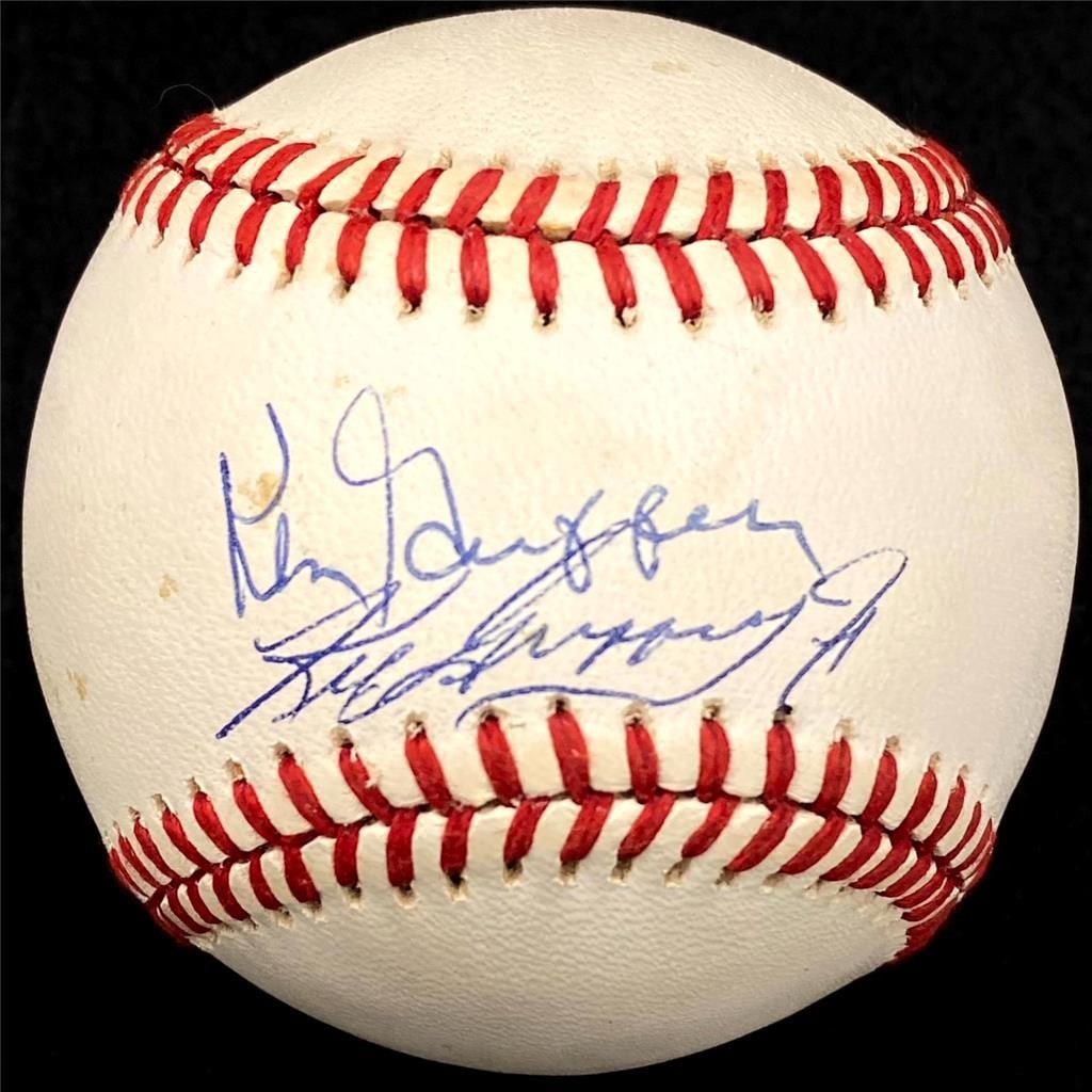 JSA authenticated American League baseball signed by Ken Griffey Jr. and Sr. (1 of 6)