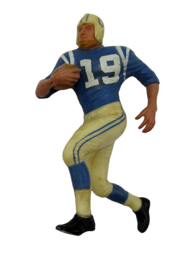 Vintage 1962 Johnny Unitas Hartland 7 inch Plastic Football Statue (1 of 4)