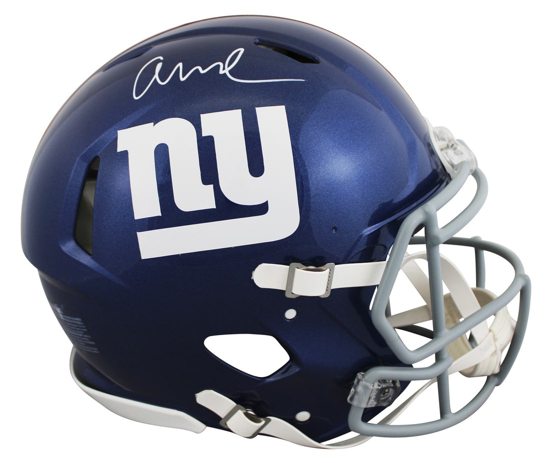 Abdul Carter Signed New York Giants Full Size Helmet BAS Witnessed (1 of 3)