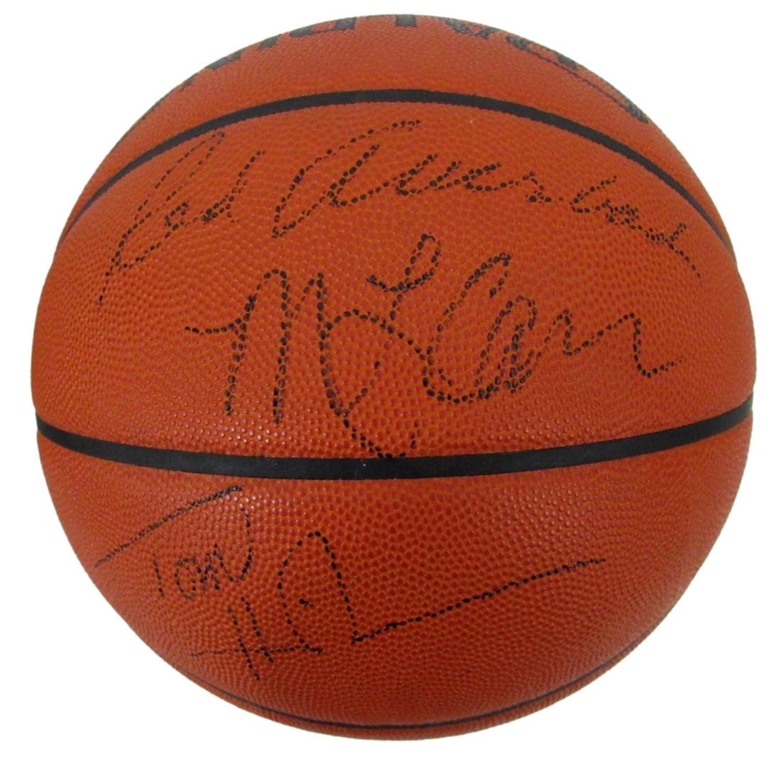 Spalding NBA Game Ball Signed by Six Boston Celtics Legends PSA DNA Authenticated: Spalding NBA Game Ball Signed by Six Boston Celtics Legends PSA DNA Authenticated This Spalding Leather NBA Game Basketball is signed by six notable Boston Celtics greats: Jim Loscutoff, Gene Conley, 