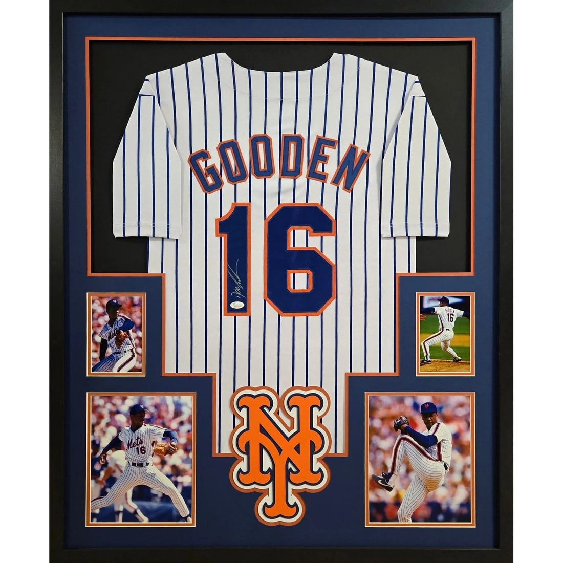 Framed Doc Gooden Signed Mets Jersey JSA Authenticated (1 of 3)
