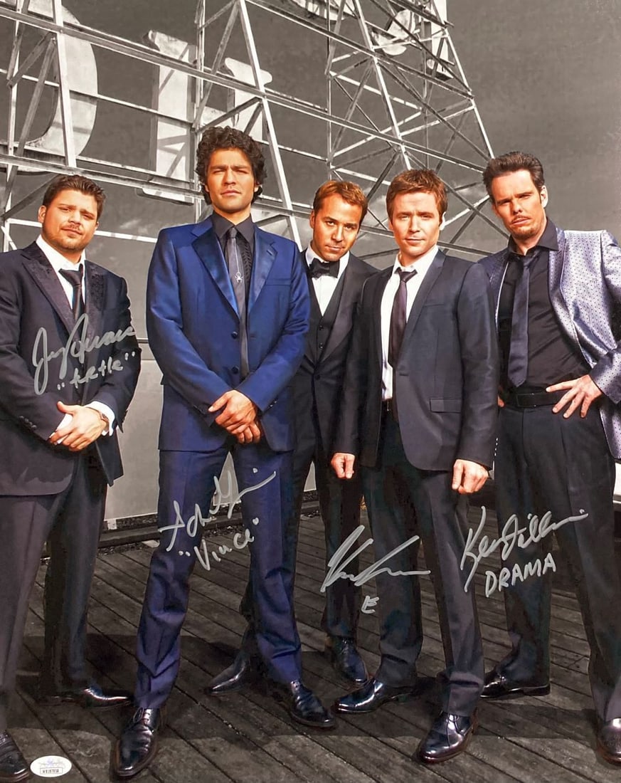 16x20 Entourage cast signed photo JSA COA Grenier Connolly Dillon Ferrara (1 of 4)