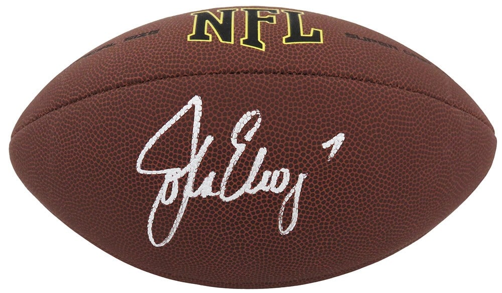 Wilson NFL Super Grip Football Autographed by John Elway (1 of 1)