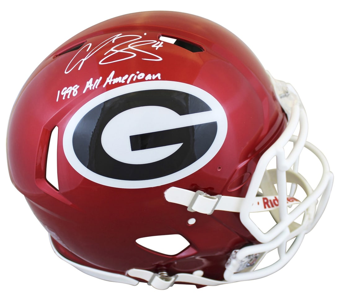 Signed Georgia Bulldogs Speed Proline Helmet Champ Bailey Beckett Authenticated (1 of 3)