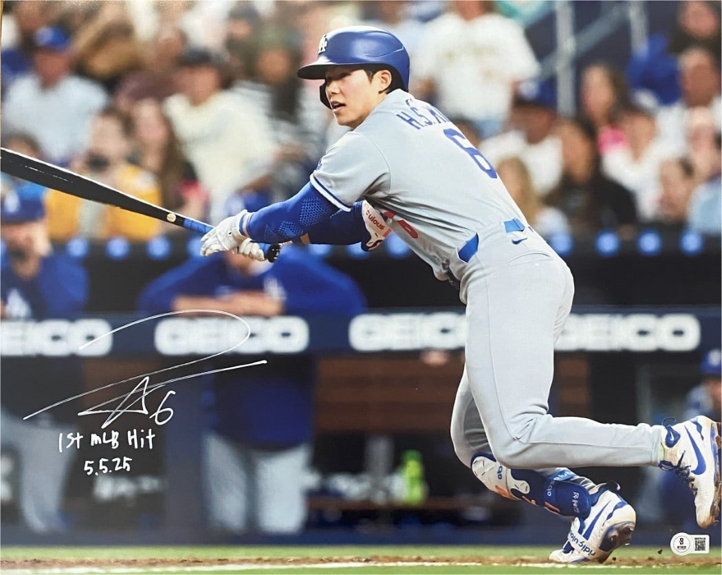 Hye Seong Kim Signed 16x20 Photo 1st MLB Hit Dodgers Beckett Authenticated (1 of 1)