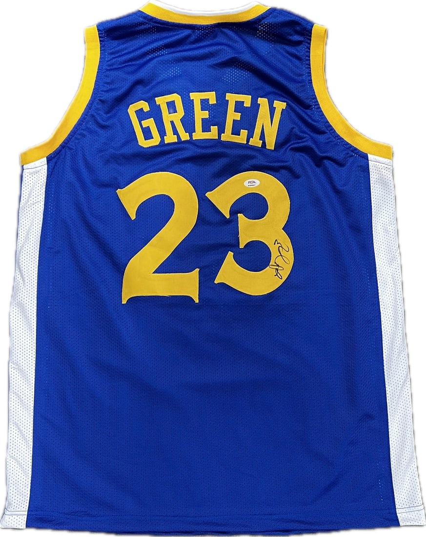 Golden State Warriors Draymond Green Autographed Jersey PSA DNA Authenticated: Golden State Warriors Draymond Green Autographed Jersey PSA DNA Authenticated This is a stitched basketball jersey autographed by Draymond Green of the Golden State Warriors. The signature has been au