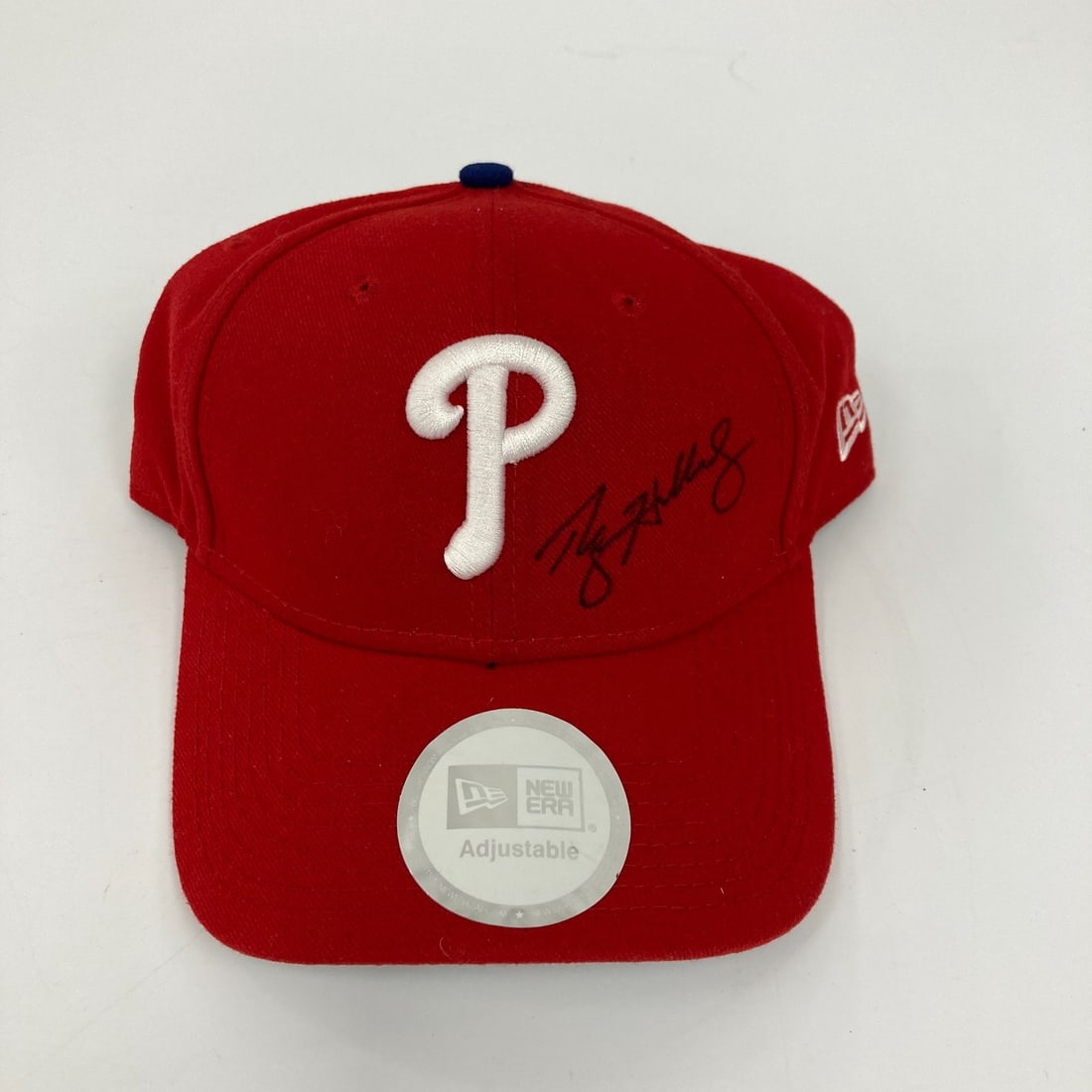 Roy Halladay Signed Phillies Hat MLB Authentic Holo: Roy Halladay Signed Phillies Hat MLB Authentic Holo This is an authentic Philadelphia Phillies baseball hat signed by Roy Halladay, a celebrated player in Major League Baseball. The hat comes with MLB