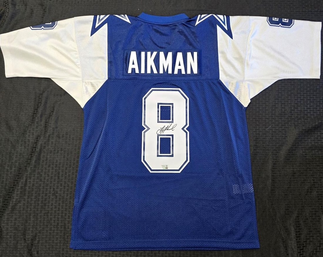 Troy Aikman Autographed Dallas Cowboys Jersey With Fanatics Authentication (1 of 7)