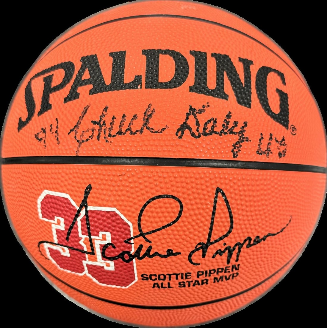 Signed Spalding basketball by Chuck Daly Beckett LOA (1 of 1)