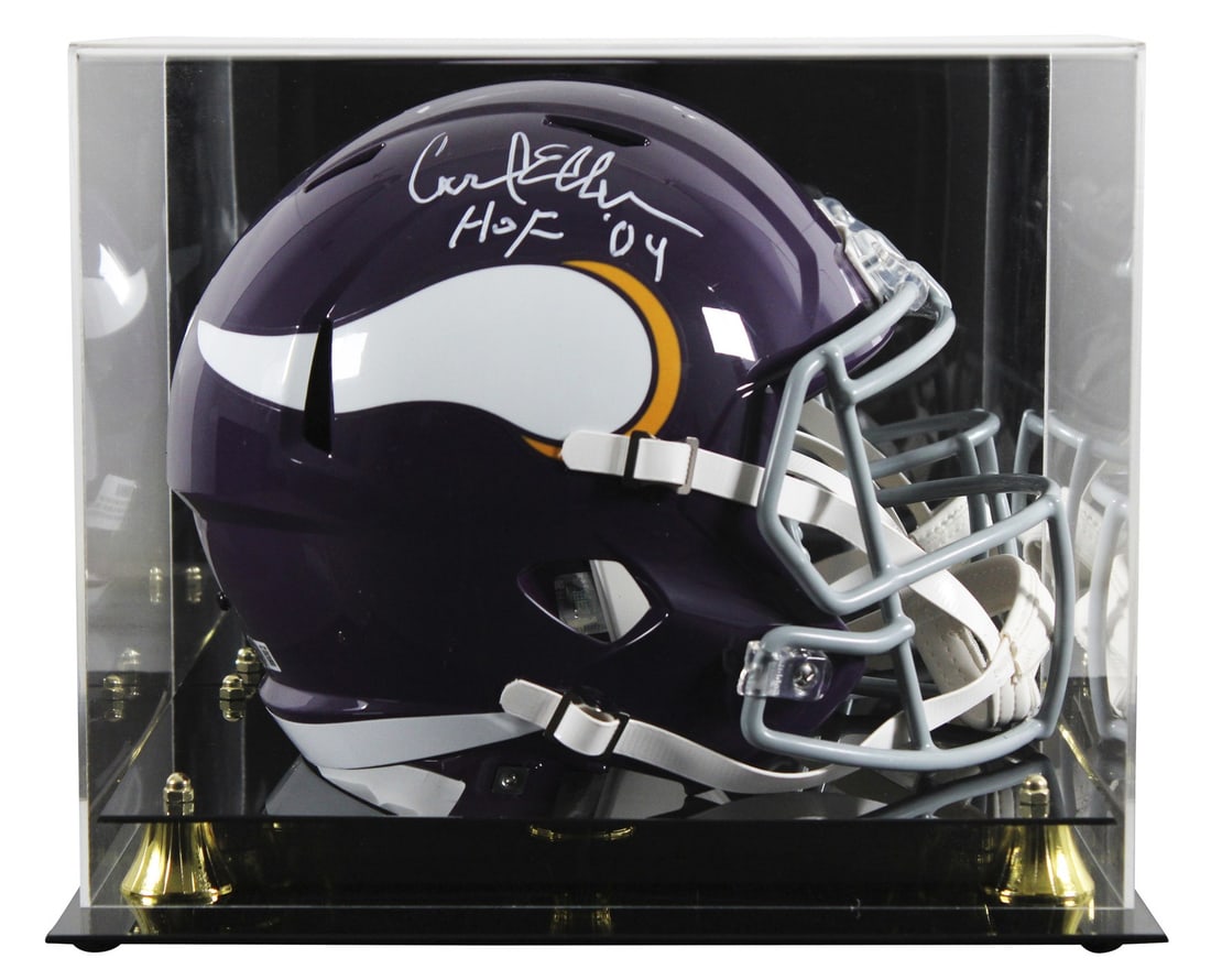Carl Eller Signed 1961-79 Vikings Helmet with HOF 2004 Inscription BAS Authenticated (1 of 4)
