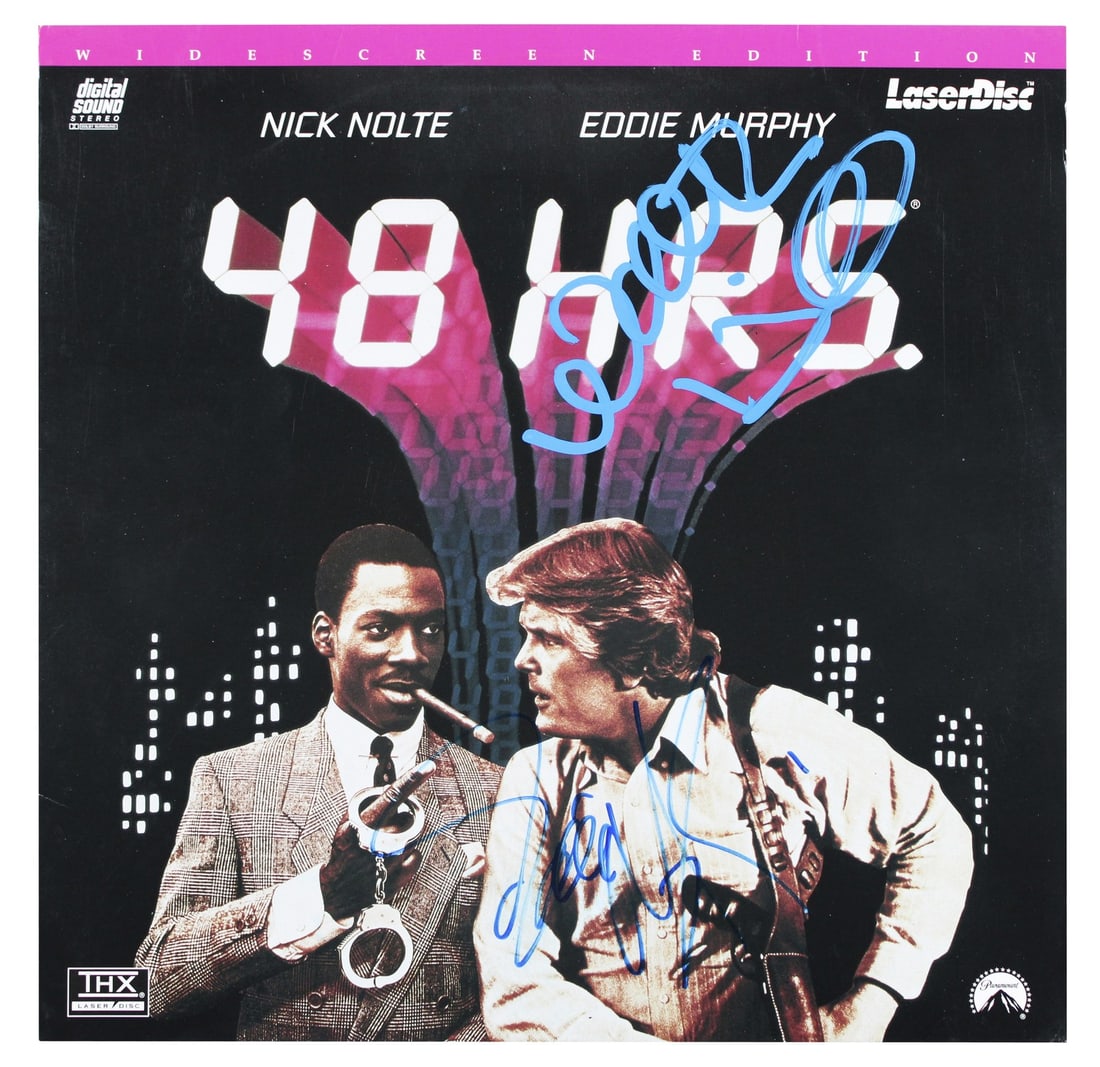 Beckett Authenticated 48 Hours LaserDisc Cover Signed by Nick Nolte Eddie Murphy (1 of 3)