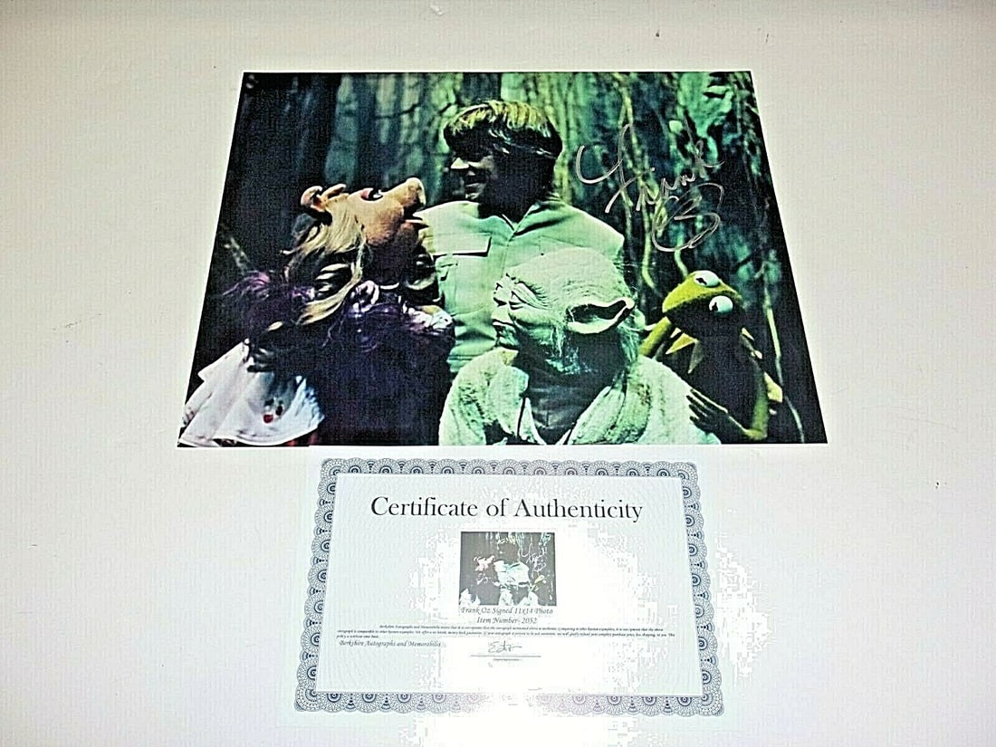 Frank Oz Signed Yoda 11x14 Photo From Empire Strikes Back With COA (1 of 2)
