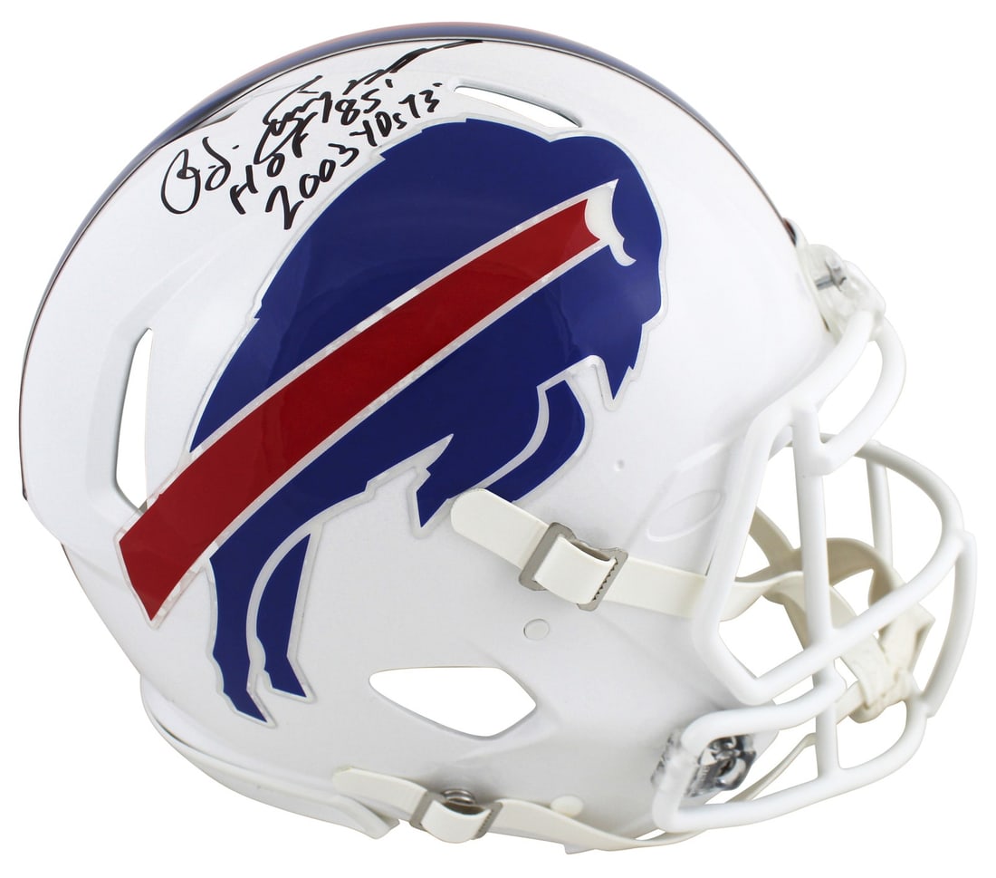Buffalo Bills Full Size Speed Proline Helmet Signed by O.J. Simpson JSA (1 of 3)