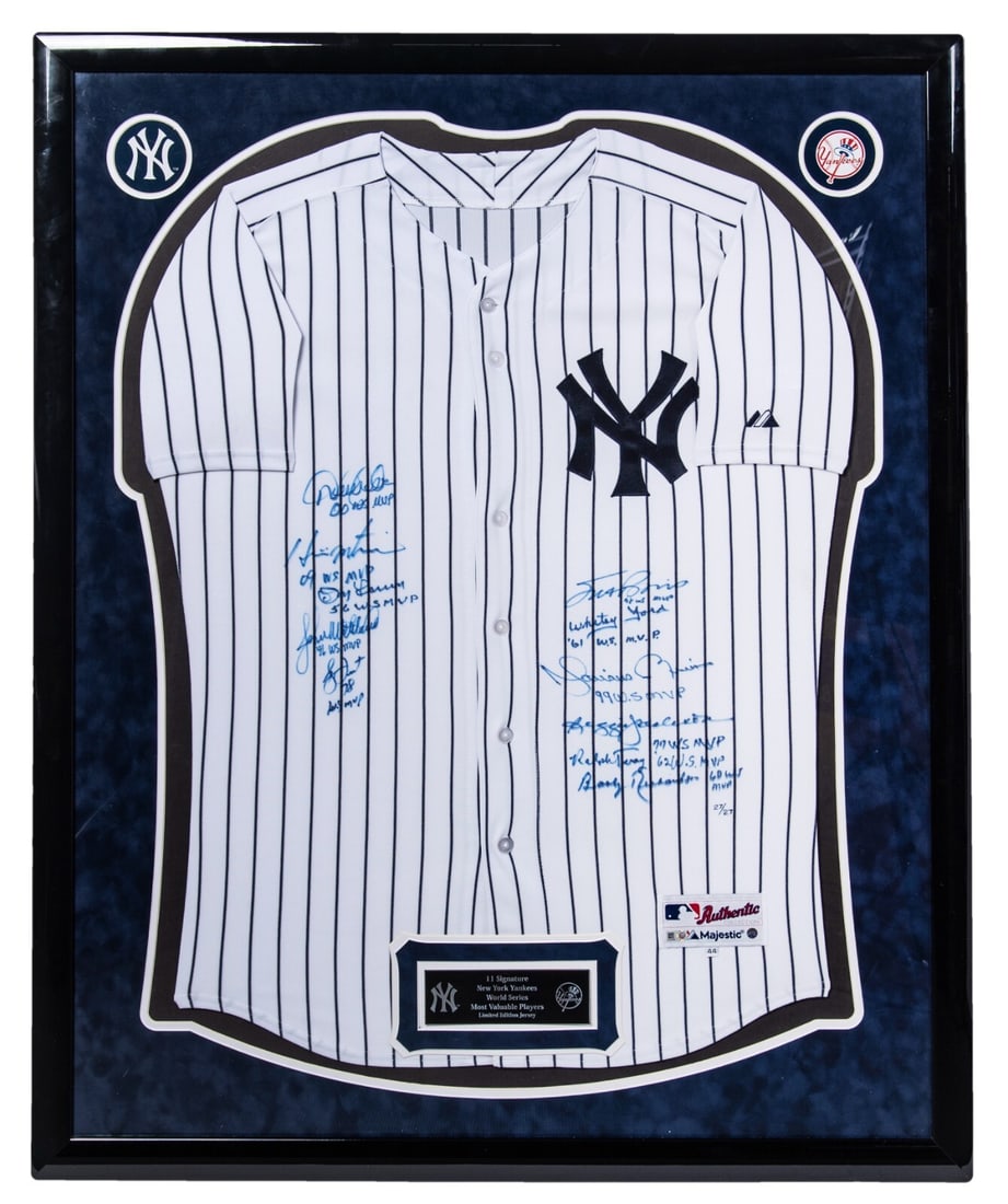 Derek Jeter Signed New York Yankees Jersey 11 MVPs Limited Edition Steiner Authenticated: Derek Jeter Signed New York Yankees Jersey 11 MVPs Limited Edition Steiner Authenticated Celebrate the legacy of baseball excellence with this limited edition Derek Jeter New York Yankees World Series