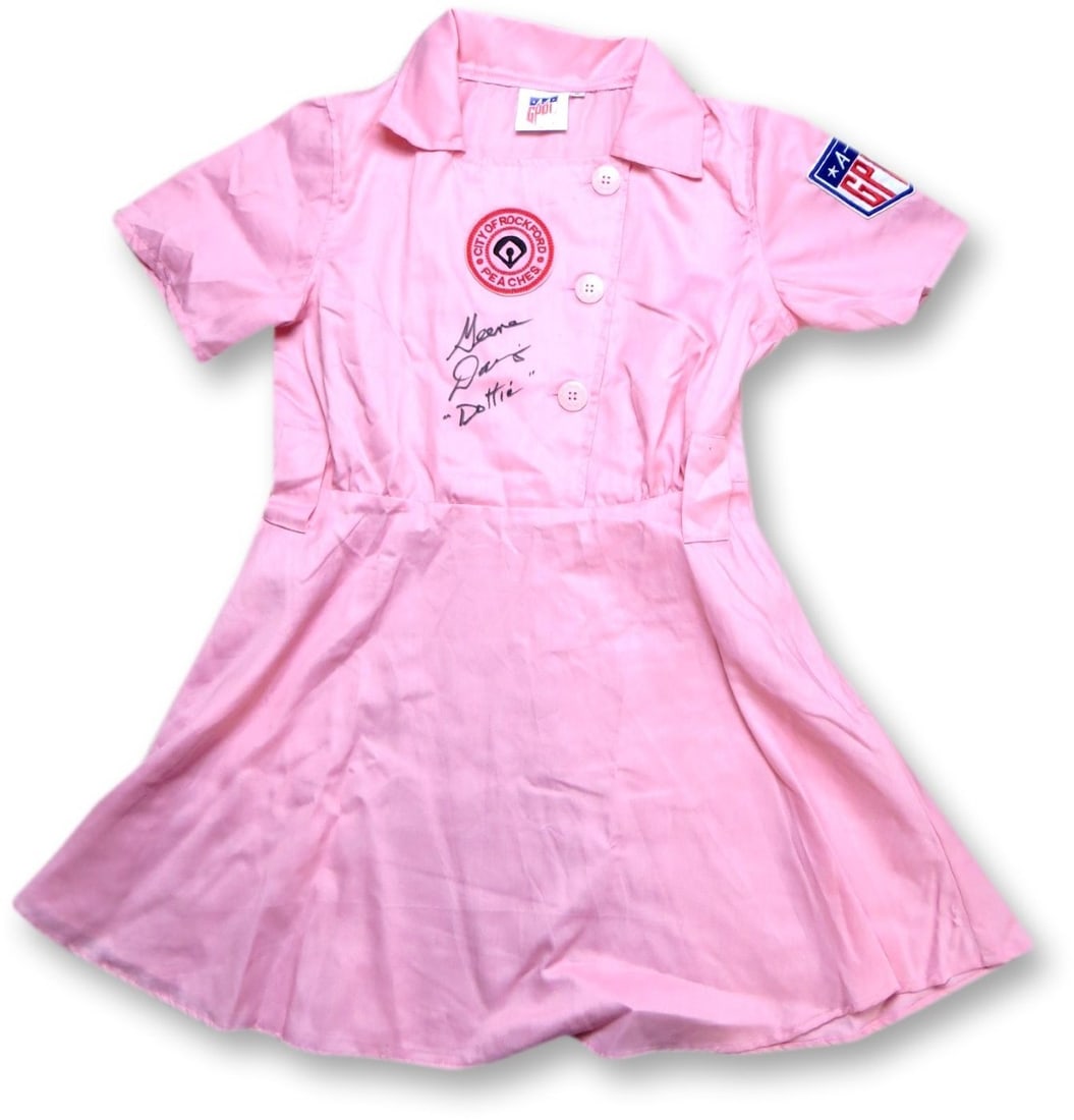 Geena Davis Signed Dottie Jersey Dress JSA (1 of 4)