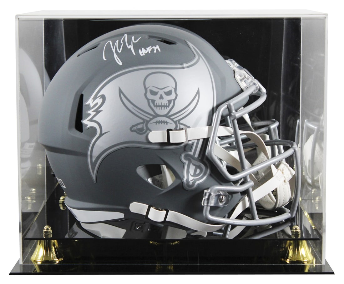 John Lynch Signed Buccaneers Helmet HOF 21 BAS Authenticated (1 of 4)