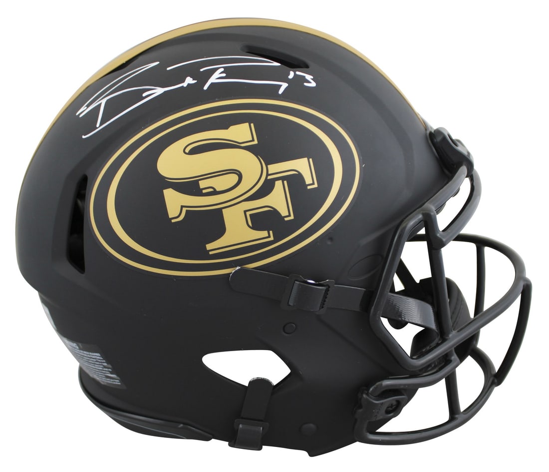 Brock Purdy autographed Riddell Eclipse Speed Proline helmet Beckett witnessed (1 of 3)