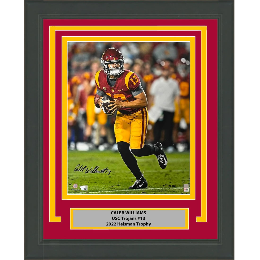 Framed Caleb Williams Signed USC Trojans 16x20 Photo Fanatics Authentic: Framed Caleb Williams Signed USC Trojans 16x20 Photo Fanatics Authentic Celebrate the talent of Caleb Williams with this professionally framed and matted 16x20 photo showcasing the USC Trojans star. T