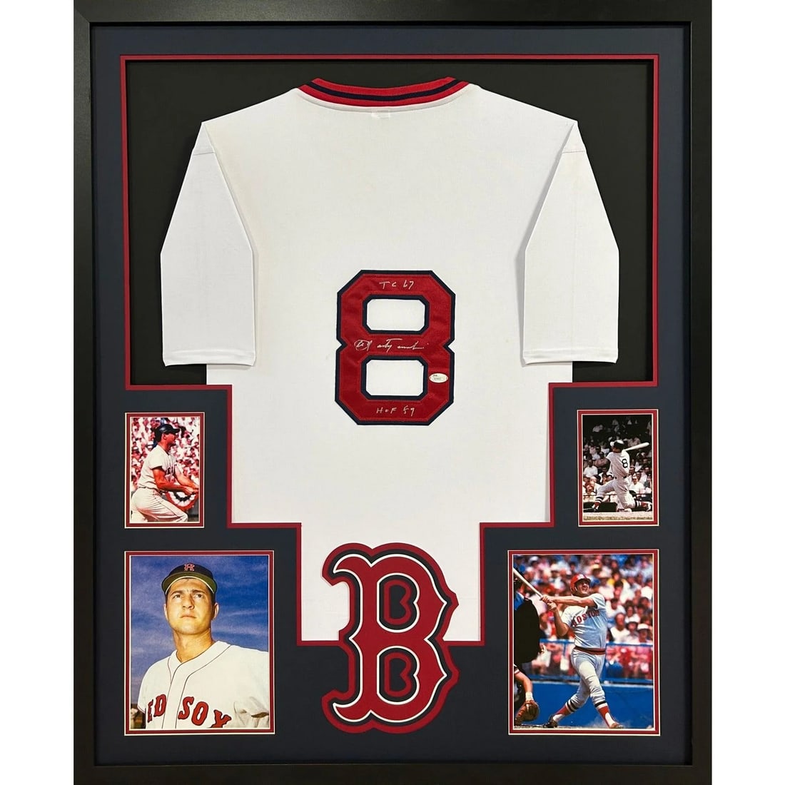 Carl Yastrzemski Signed Framed Jersey JSA Authenticated Boston Red Sox: Carl Yastrzemski Signed Framed Jersey JSA Authenticated Boston Red Sox Celebrate the legacy of baseball legend Carl Yastrzemski with this autographed framed jersey. This stunning piece is authenticate
