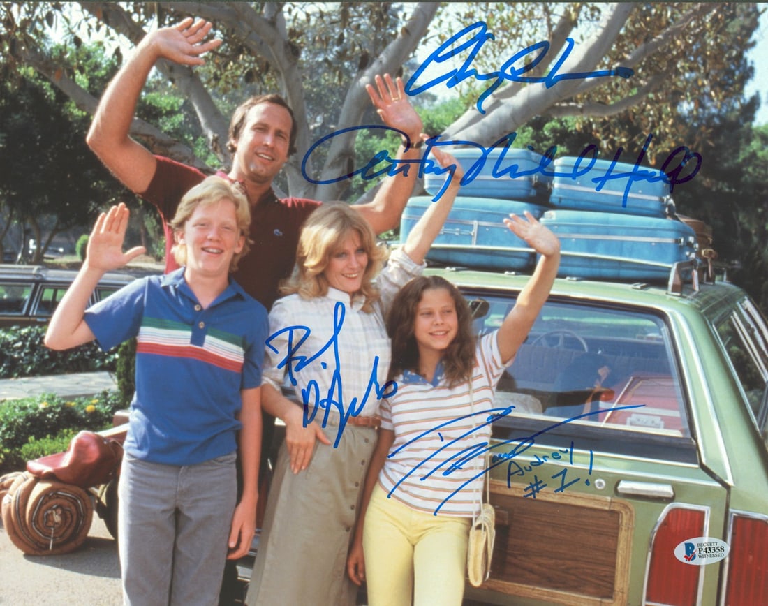 Signed 11x14 Photograph Cast of National Lampoon's Vacation Beckett Authenticated (1 of 3)