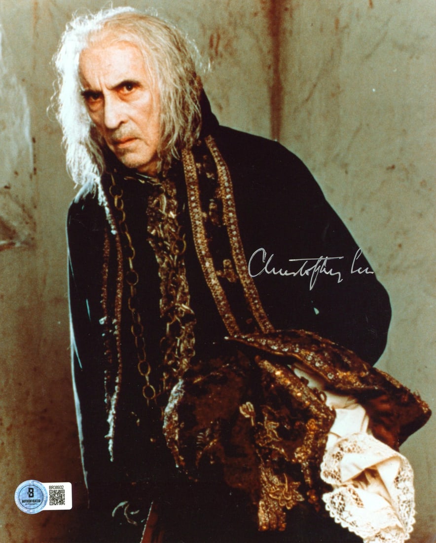 Signed Christopher Lee 8x10 Gormenghast photo Beckett BAS authenticated (1 of 1)