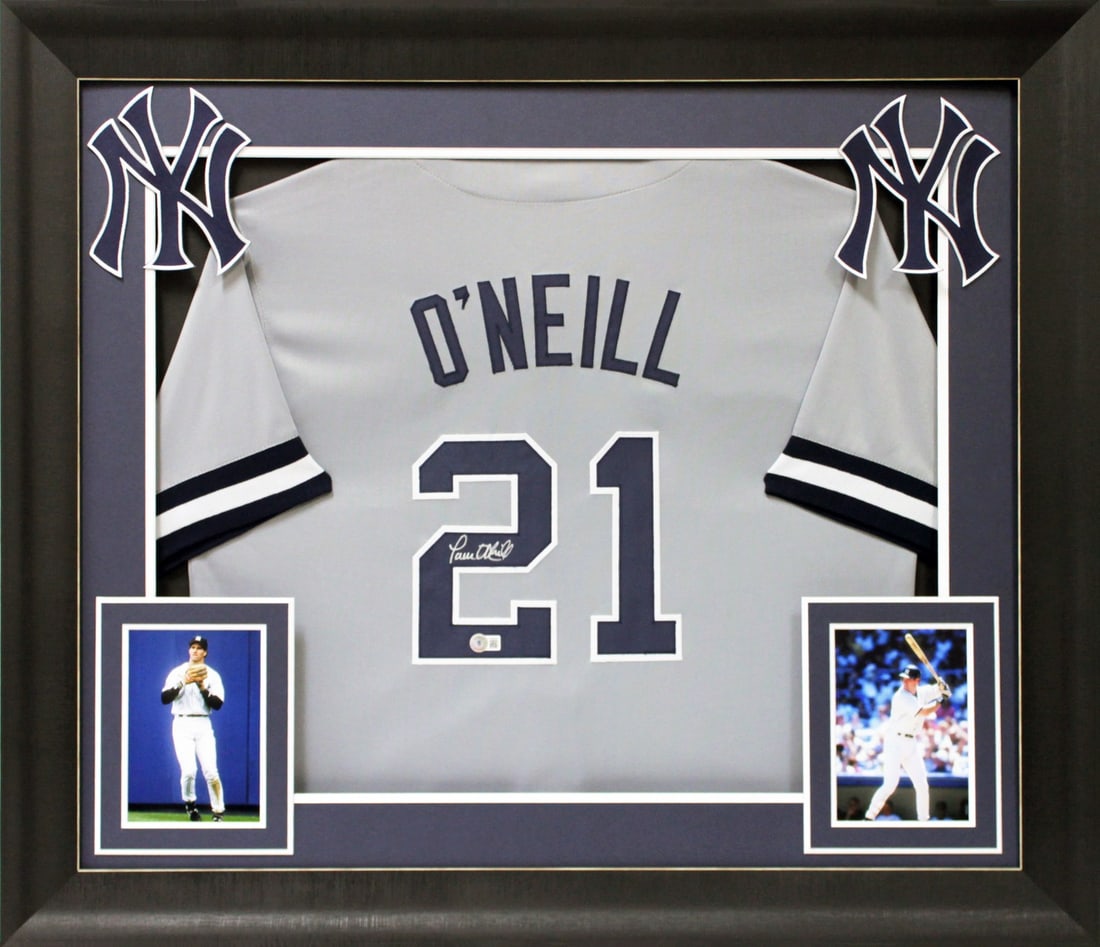Paul O'Neill Signed Grey Pro Style Jersey Framed New York Yankees BAS Authenticated: Paul O'Neill Signed Grey Pro Style Jersey Framed New York Yankees BAS Authenticated Celebrate the legacy of Paul O'Neill with this authentic signed grey pro style framed jersey. Personally signed by O