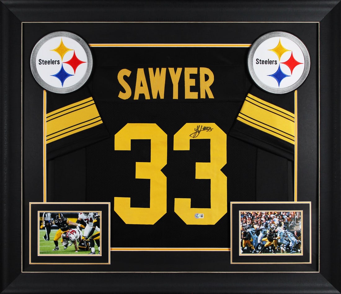 Framed Jack Sawyer Signed Black Color Rush Jersey Beckett Authenticated (1 of 2)