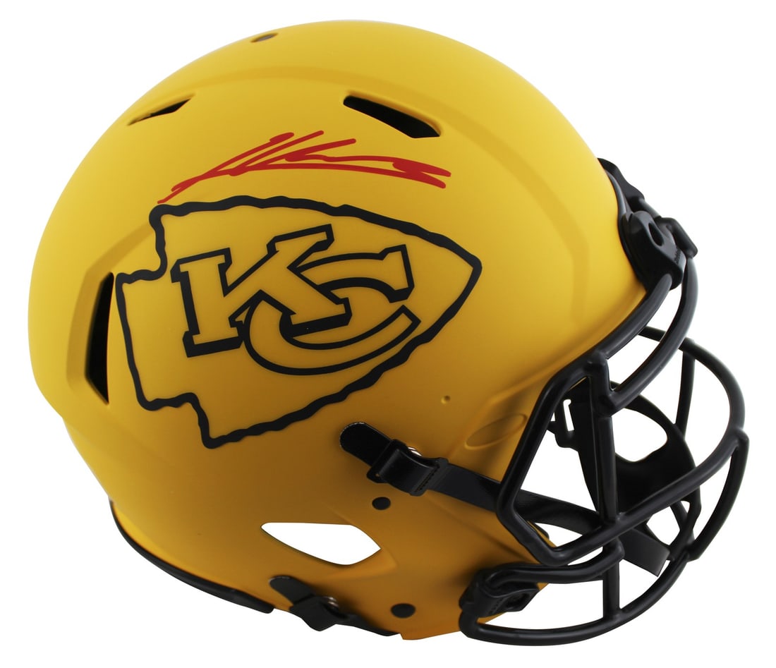 Kenneth Walker III autographed Chiefs full size Rave Proline helmet BAS: Kenneth Walker III autographed Chiefs full size Rave Proline helmet BAS This is an original autographed Alternate Rave Riddell Authentic Full Size Proline helmet personally signed by Kenneth Walker II