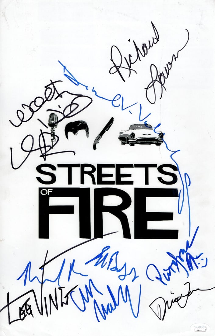 JSA authenticated Streets of Fire cast signed 11x17 photo (1 of 3)