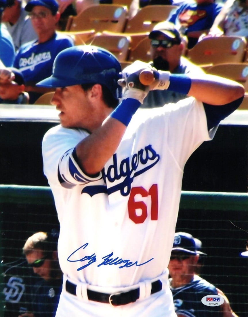 Cody Bellinger Autographed 11X14 Photo PSA Dodgers Rookie: Cody Bellinger Autographed 11X14 Photo PSA Dodgers Rookie This item features a stunning 11X14 autographed photo of baseball star Cody Bellinger, showcasing his talent as a rookie with the Los Angeles 