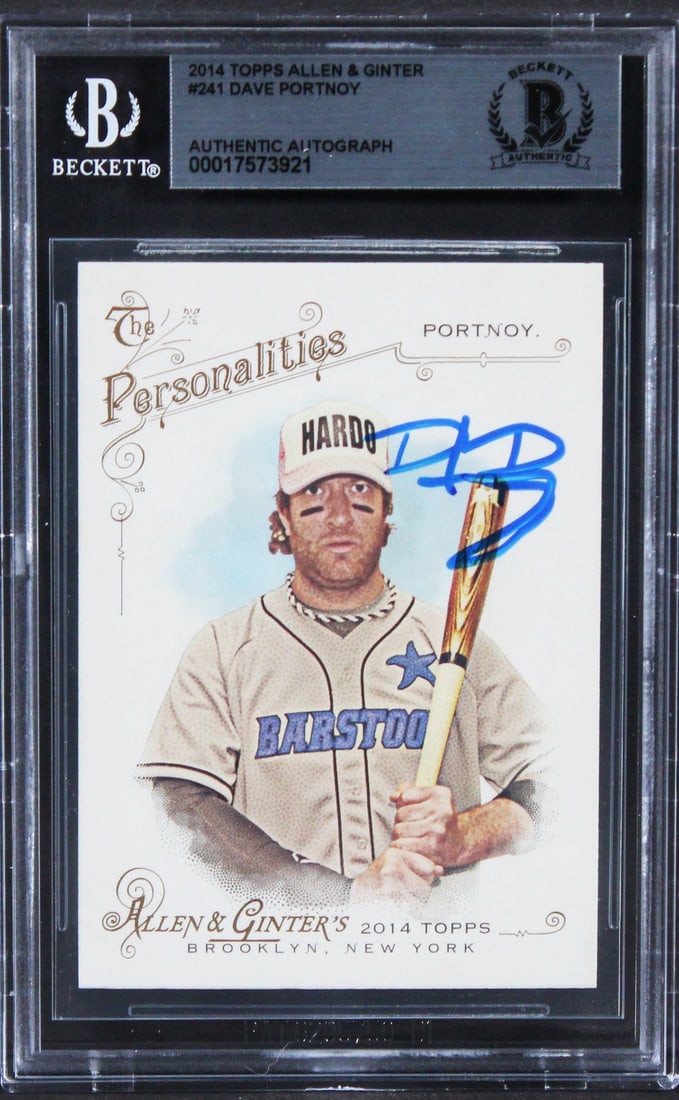 Dave Portnoy Signed 2014 Topps Allen & Ginter #241 Card Beckett Authenticated (1 of 2)
