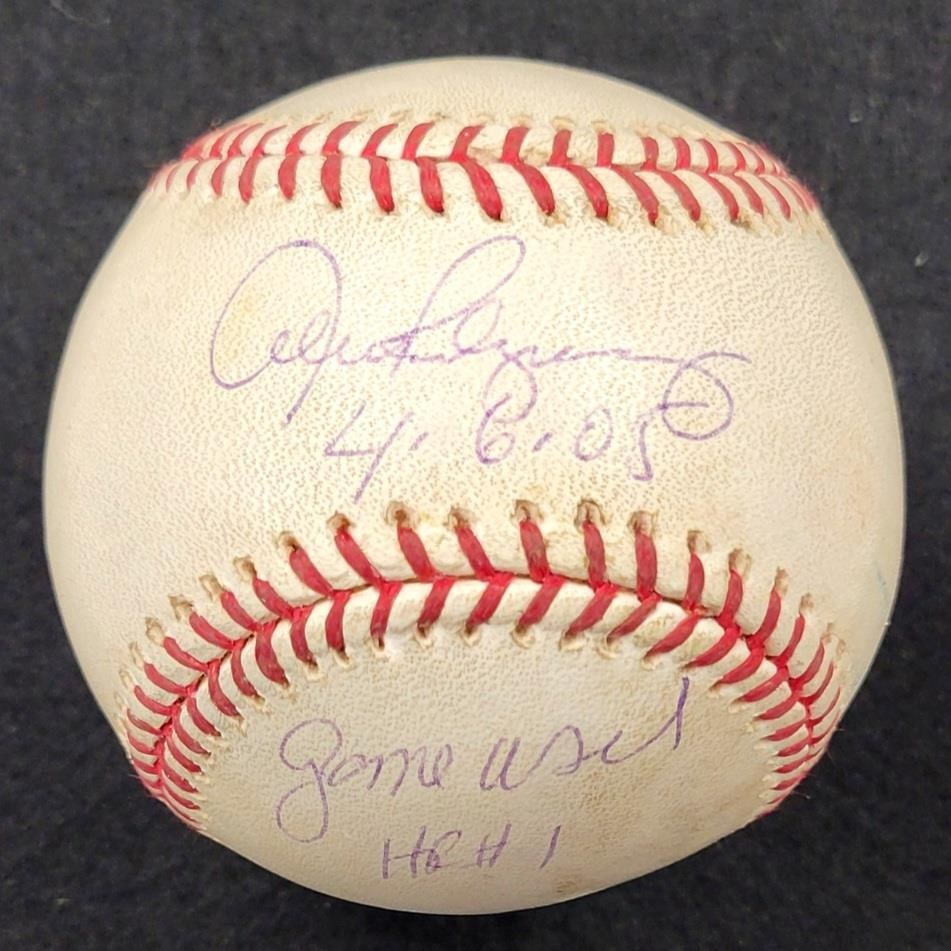 Alex Rodriguez Signed Game Used HR #1 Baseball BAS Yankees (1 of 6)