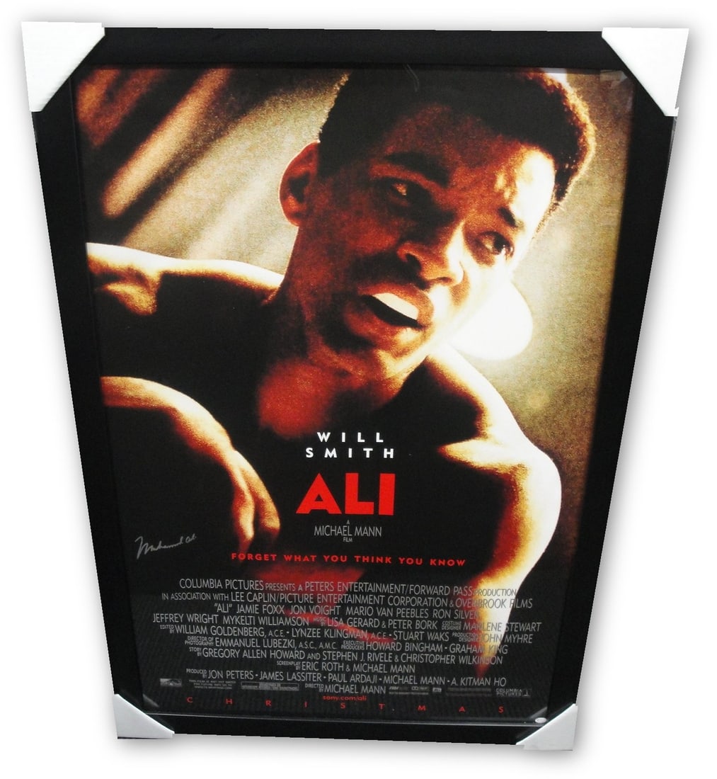 Muhammad Ali Signed Movie Poster with Will Smith Online Authentics (1 of 4)