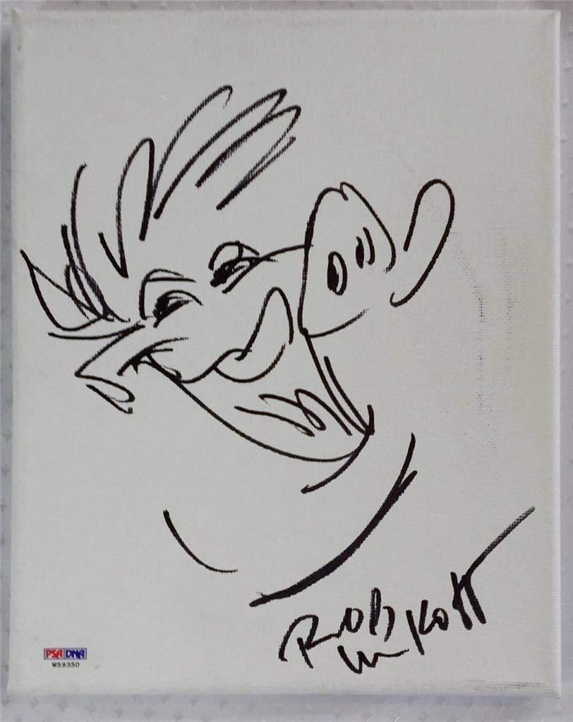 Rob Minkoff autographed Pumba sketch Lion King 8x10 canvas PSA DNA authenticated: Rob Minkoff autographed Pumba sketch Lion King 8x10 canvas PSA DNA authenticated This original 8x10 canvas features a signature and sketch of Pumba from The Lion King by Rob Minkoff, the film's produc