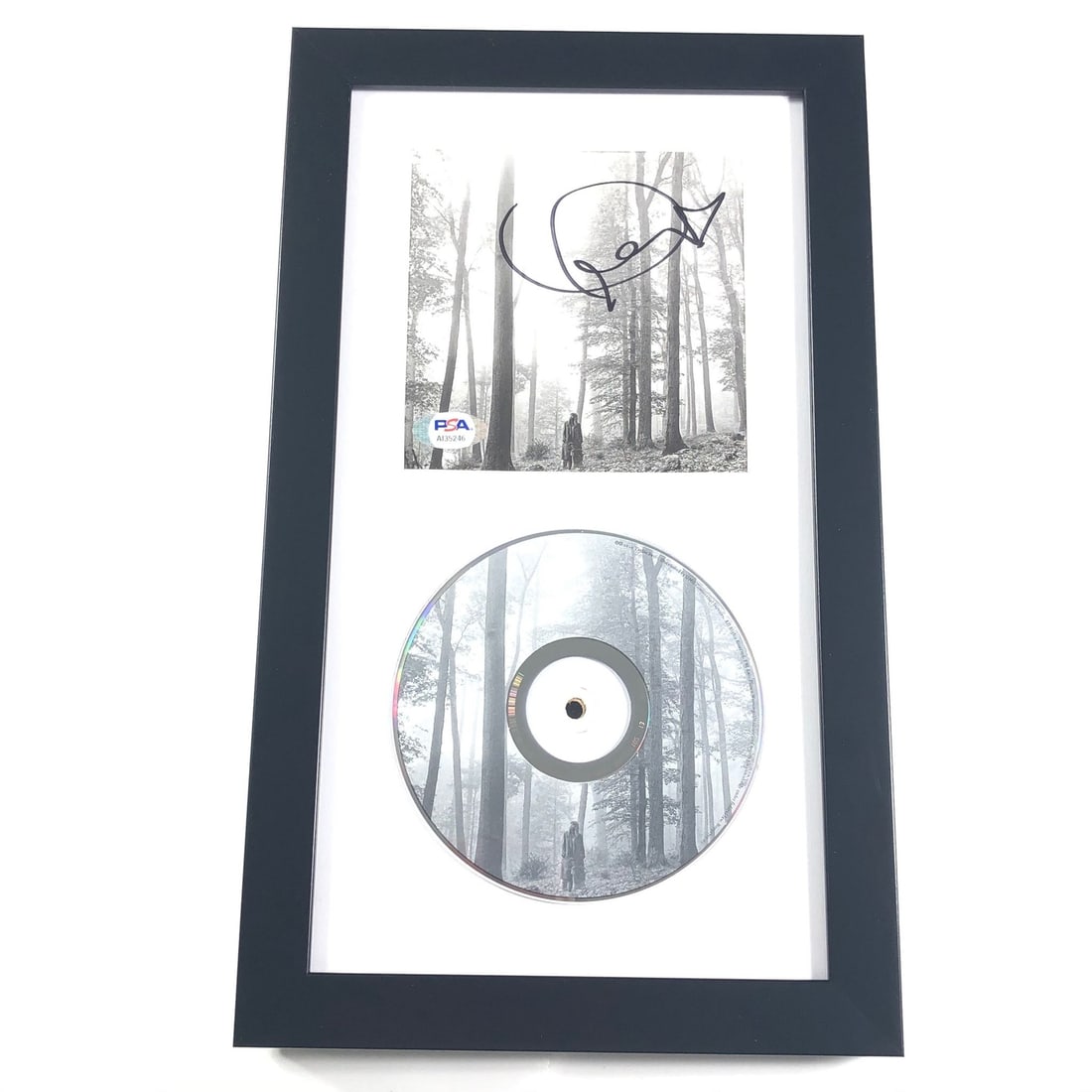 Framed Taylor Swift Folklore CD booklet autograph PSA DNA (1 of 2)